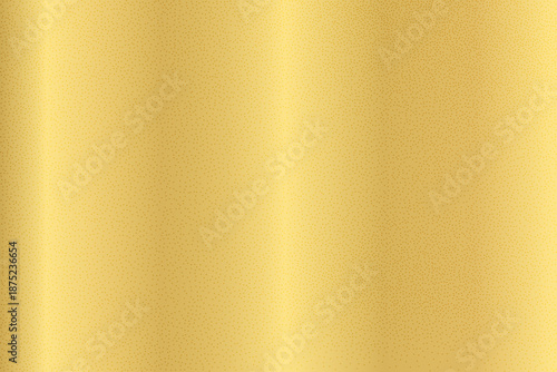 Gold brass noise grain texture. Luxurious horizontal gradient background with smooth metallic gritty surface for elegant design curtain. Glam festive premium. Vector caramel background golden texture.