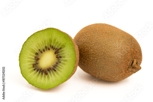kiwi fruit isolated on white