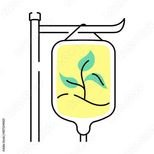A doodle style illustration showing climate resilience