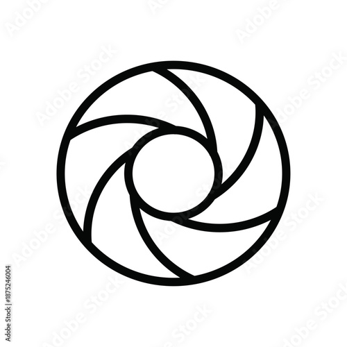 Camera lens diaphragm row