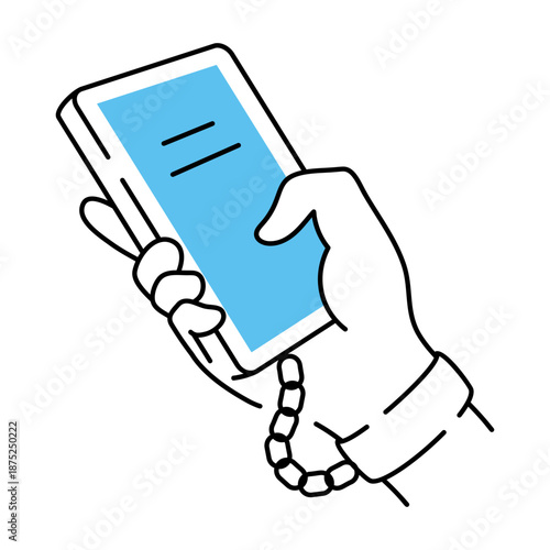 A doodle style illustration showing social addiction