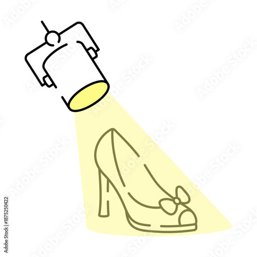 A sketchy style illustration depicting a shoe sale