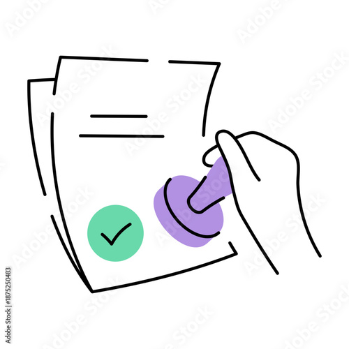 A doodle style illustration showing an agreement