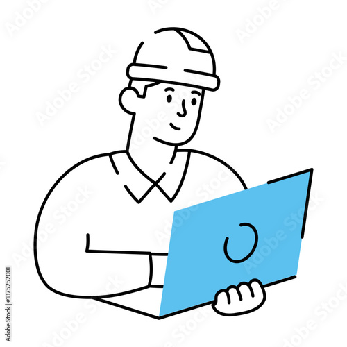 A hand drawn style illustration showing software engineer