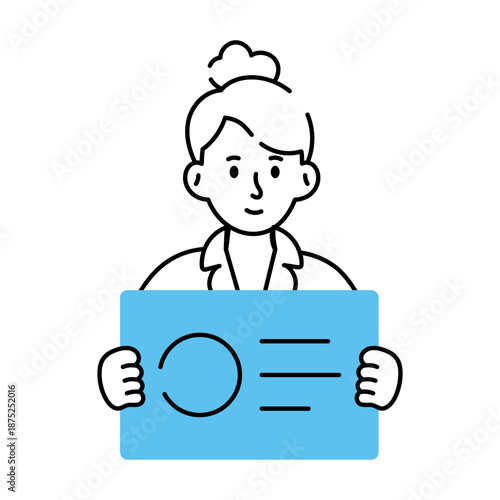 A drawing style illustration depicting workflow