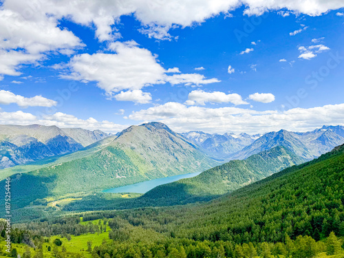 Wallpaper Mural Breathtaking Scenic Mountain Landscape Featuring Lush Greenery and Clear Blue Sky Torontodigital.ca