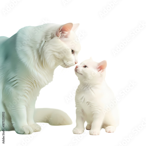 Wallpaper Mural Mother Cat and Kitten Nuzzling Affectionately Torontodigital.ca