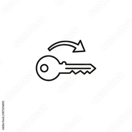 Key Rotation Icon Symbolizing Security Access and Credential Management