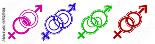 Transgender Gender Symbol Vector. Official Transgender Symbol for Representing Trans People.