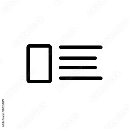 Minimalist Mobile Phone with Digital Text Display for Technology Concept