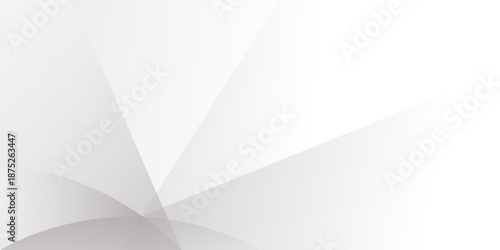 Abstract white and gray geometric shapes for business presentation modern background. Vector illustration