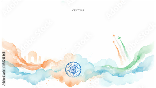 Indian patriotic background for republic day of india.