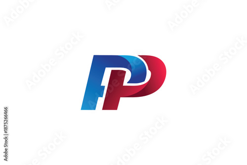 PP letter pp logo icon