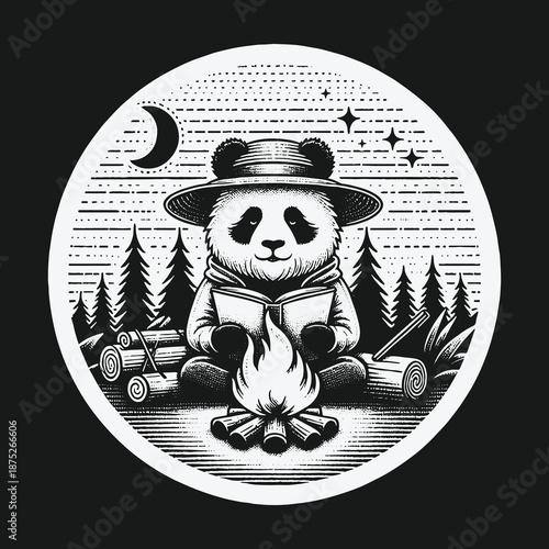Pandas Night Read: A Cozy Camping Adventure Under the Stars.