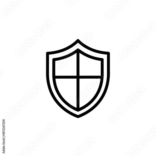 Free Download Minimalist Shield Icon for Security and Protection Concepts - GFXLoad