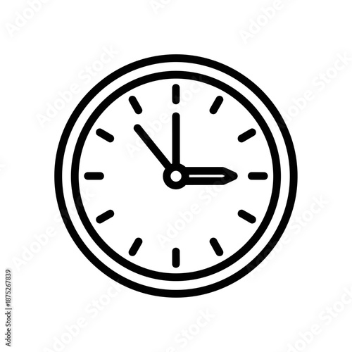 Modern Wall Clock Showing Time Management and Office Decor