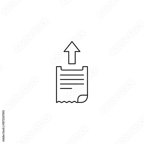 Modern Upload Icon Illustrating Digital File Upload Concept