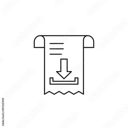 Modern Digital Receipt with Barcode and Transaction Details for E-commerce