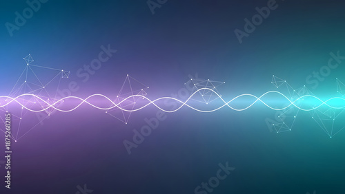 Abstract Blue Tech Background with Glowing Connections, Abstract Background.