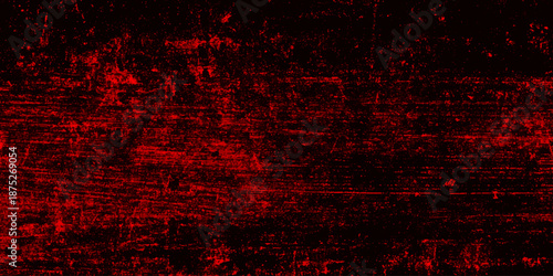 Red grunge textured vintage background, Old vintage retro red background texture banner with elegant holiday color and design vector red grunge texture, abstract red fire distressed vintage ,