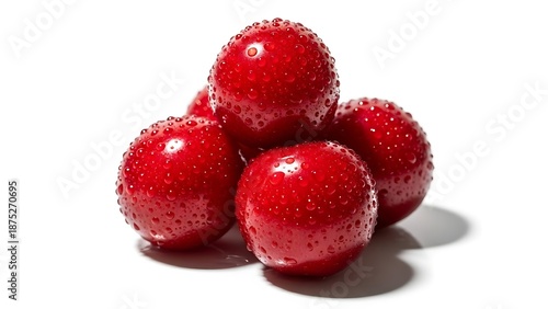 Fresh Ripe Strawberries Stacked Together.