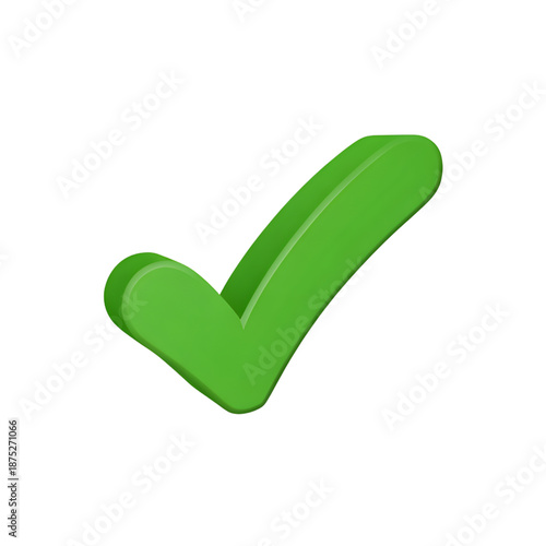 Green Checkmark on White Background