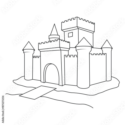 Castle Line Art