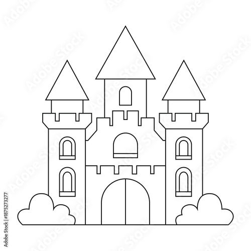 Castle Line Art