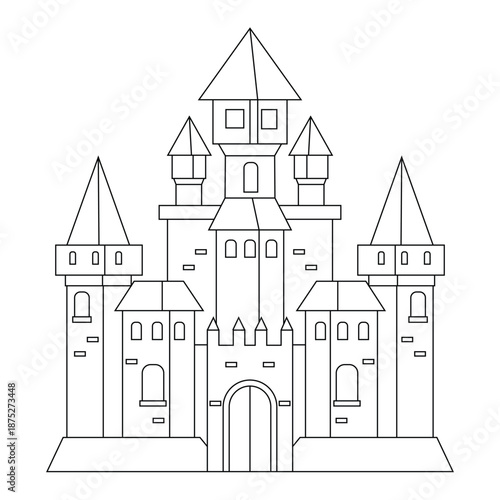 Castle Line Art