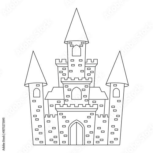 Castle Line Art