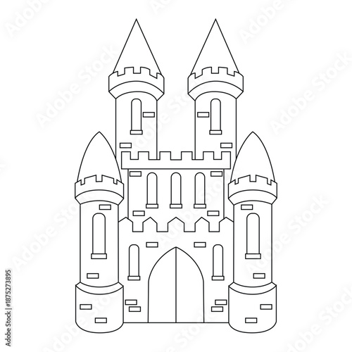 Castle Line Art