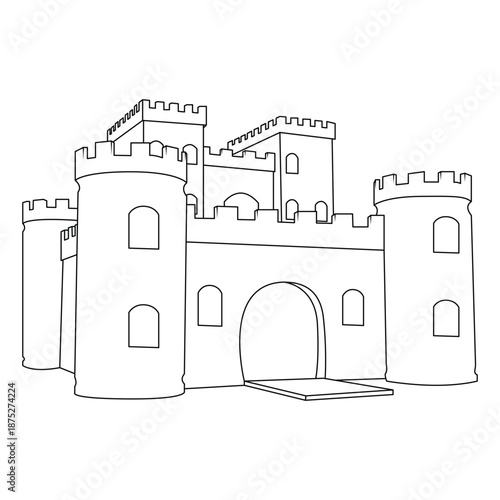 Castle Line Art