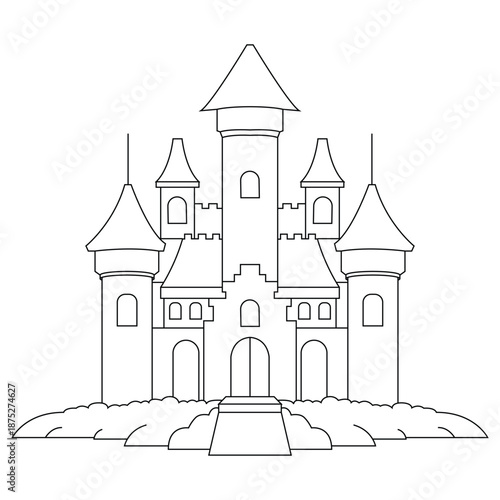 Castle Line Art