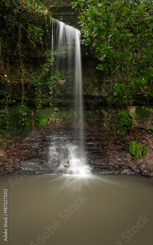 Old Roar Ghyll Waterfall in Coronation wood, Alexandra park, Hastings, east Sussex south east England UK