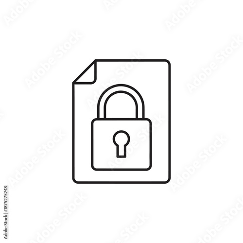 Secure Lock and Privacy Concept Illustration for Data Protection