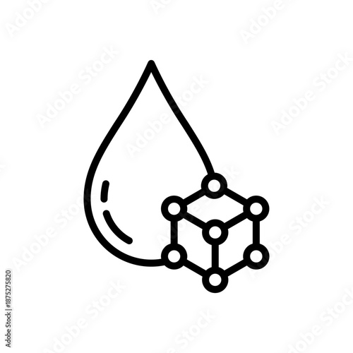 Glucose Metabolic Syndrome Medical Line Icon