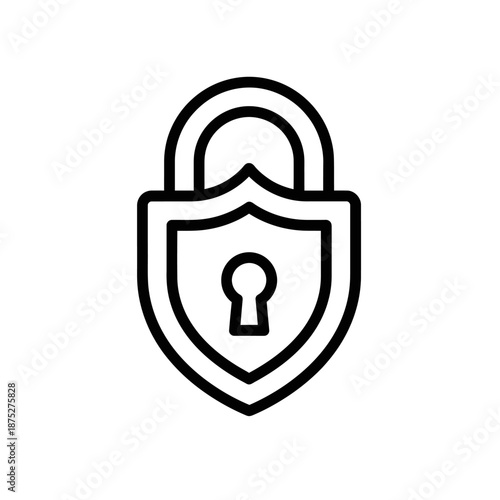 Secure Lock Icon Representing Data Security and Privacy Protection