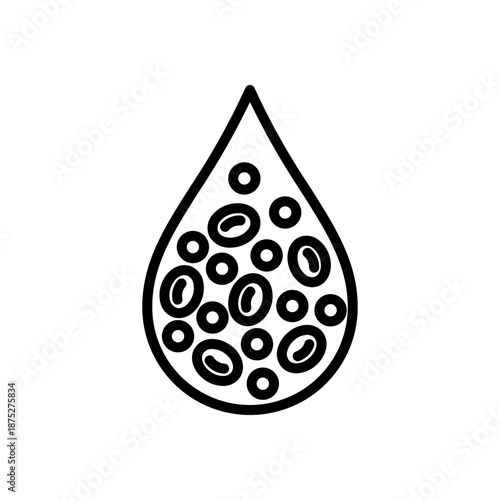 HDL Metabolic Syndrome Medical Line Icon