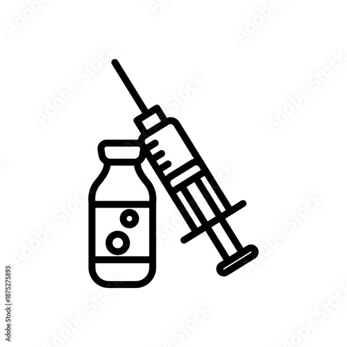 Insulin Metabolic Syndrome Medical Line Icon