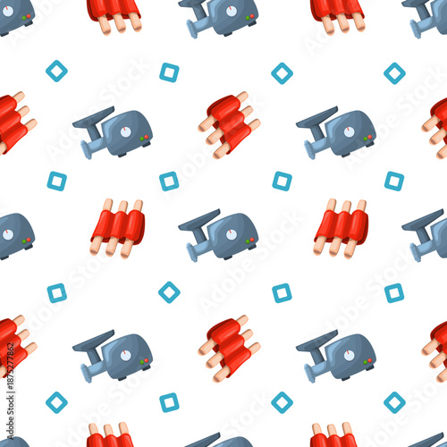 seamless pattern with sprinkle butcher theme