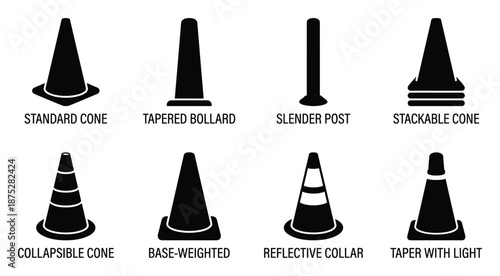 Traffic Cone Types and Signage: Standard, Stackable, Reflective, Slender Post