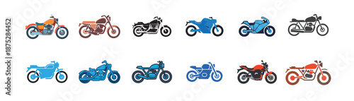 set of motorcycle vector bundle