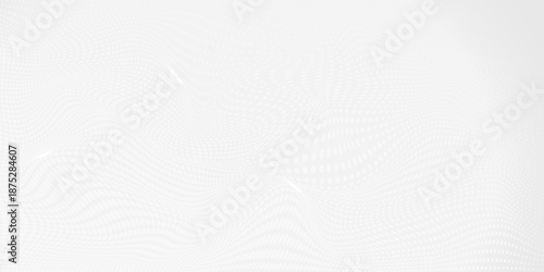 Dot white gray wave light technology texture background. Abstract big data digital concept. 3d rendering.