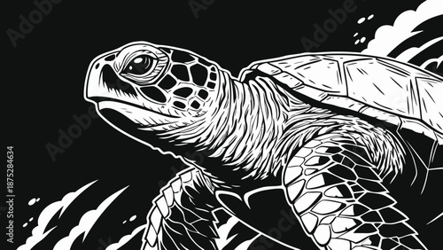 Steampunk biplane illustration with intricate mechanical details