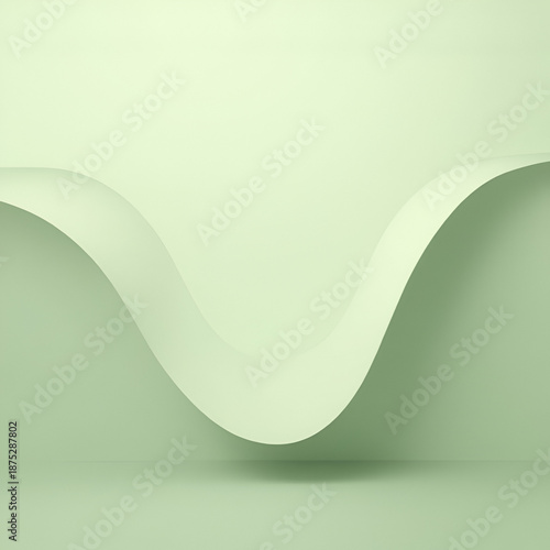Solid Pale Mint Green Gradient Background with Soft Light