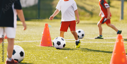 Photos Youth Soccer Training Drill With Cones