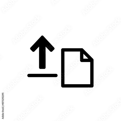 Upload Icon for Digital Files and Data Transfer in Technology Context