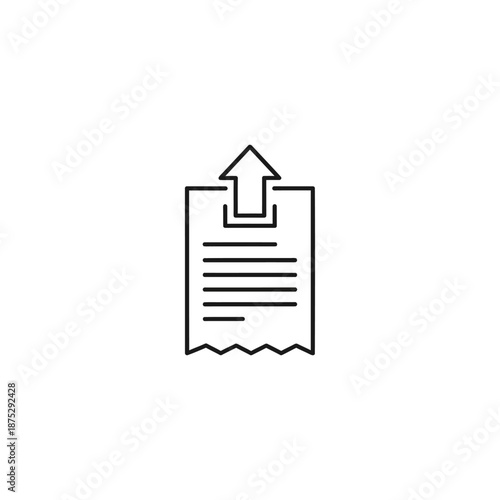 Soaring Document Icon Representing Digital Files and Cloud Storage Concept