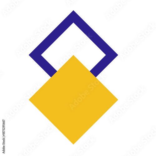 Geometric diamond shape