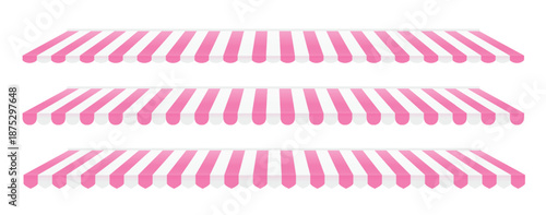 striped shop window tent set store awning pattern 